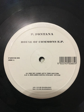 P. Fontana : House Of Commons E.P. (12", EP)