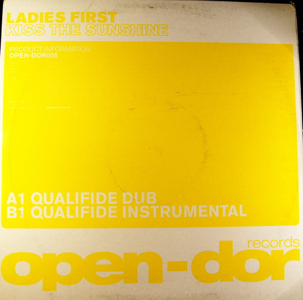 Ladies First : Kiss The Sunshine (Qualifide Remixes) (12")