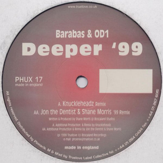 Barabas & OD1 : Deeper '99 (12")