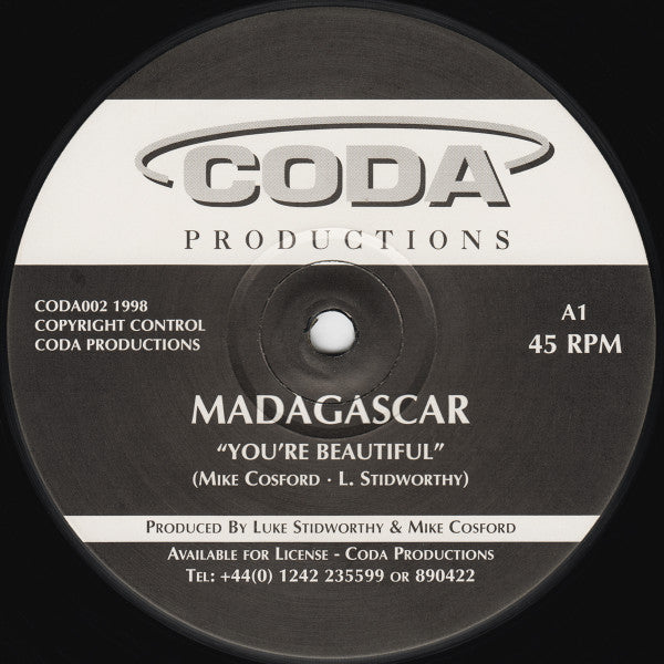 Madagascar : You're Beautiful (12")
