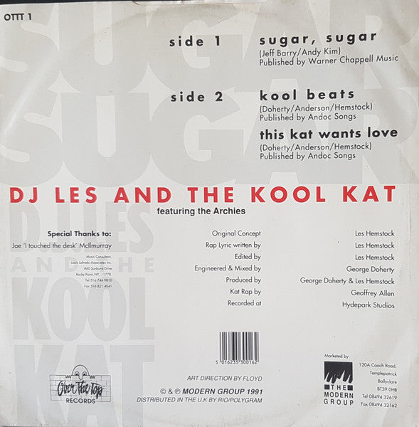 Les Hemstock And The Kool Kat Featuring The Archies : Sugar Sugar (12")