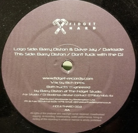 Barry Diston & Dave Jay (2) : Darkside (12")