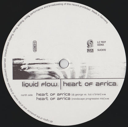 Liquid Flow : Heart Of Africa (12")