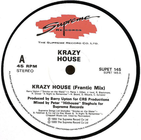 Krazy House : Krazy House (12")