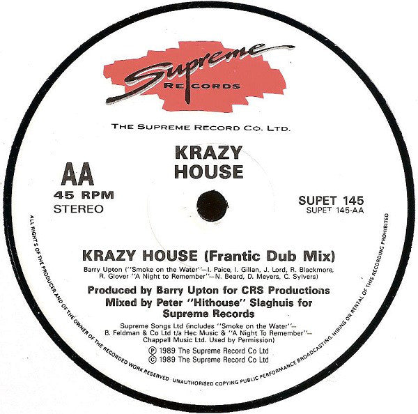 Krazy House : Krazy House (12")