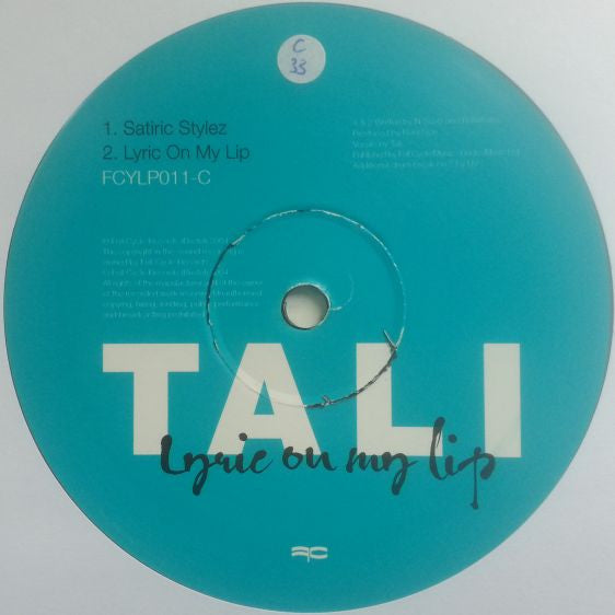 Tali : Lyric On My Lip (2x12", Album, Ltd)