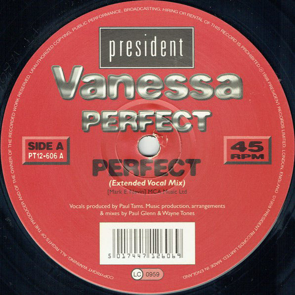 Vanessa (4) : Perfect (12")