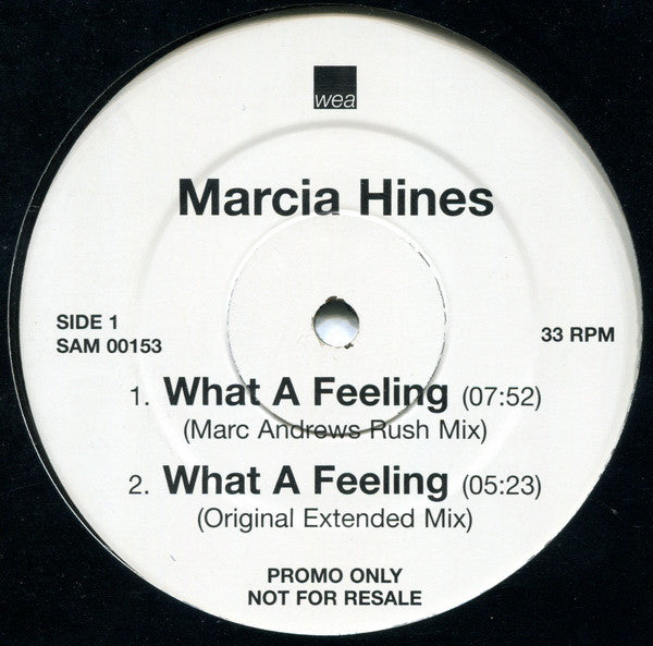 Marcia Hines : What A Feeling (12", Promo)