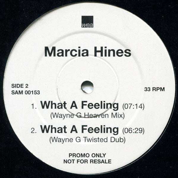 Marcia Hines : What A Feeling (12", Promo)