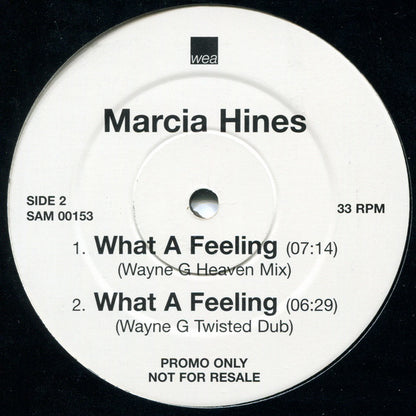 Marcia Hines : What A Feeling (12", Promo)