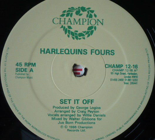 Harlequin Four's : Set It Off (12")