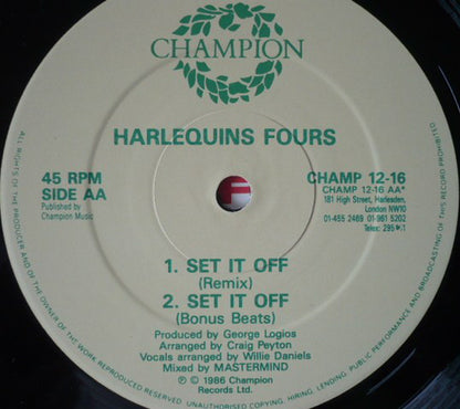 Harlequin Four's : Set It Off (12")
