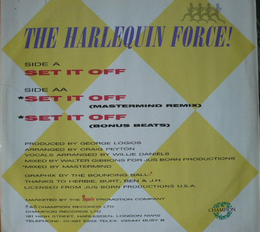 Harlequin Four's : Set It Off (12")