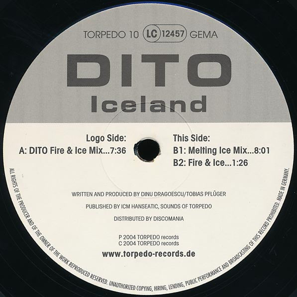 Dito : Iceland (12", Single)