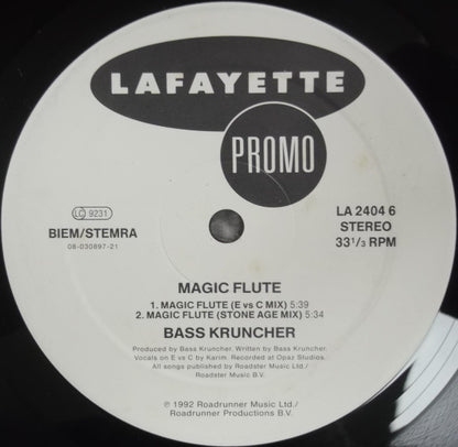 Bass Kruncher : Magic Flute (12", Promo)