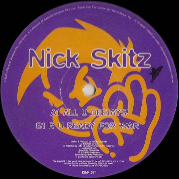 Nick Skitz : All U Deejays (12")