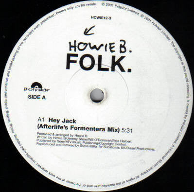 Howie B. : Folk. (12", Promo)