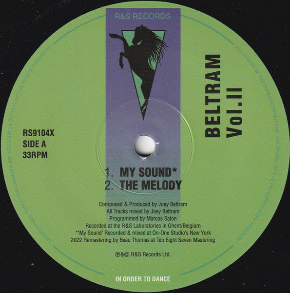 Joey Beltram : Beltram Volume 2 (12", RE, RM)