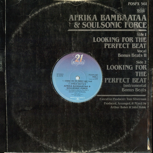 Afrika Bambaataa & Soulsonic Force : Looking For The Perfect Beat (12")