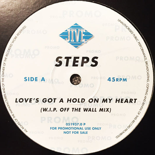 Steps : Love's Got A Hold On My Heart (12", Maxi, Promo)