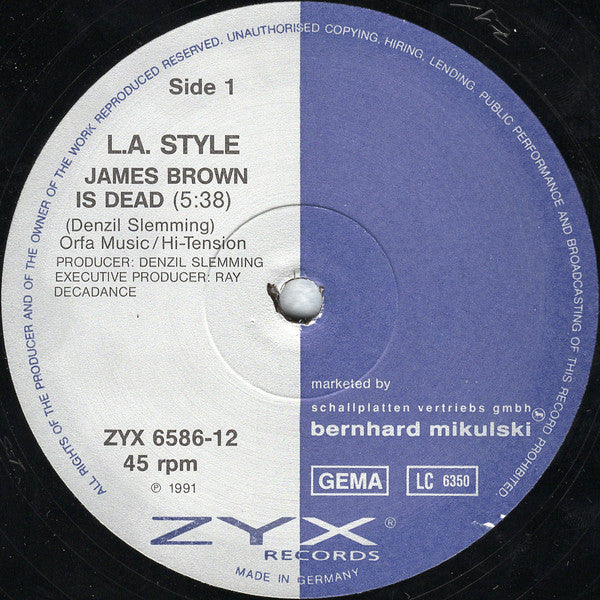 L.A. Style : James Brown Is Dead (12")