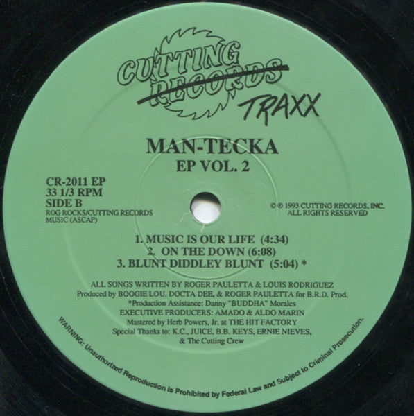 Man-Tecka Featuring JD III : EP Vol. 2 (12", EP)