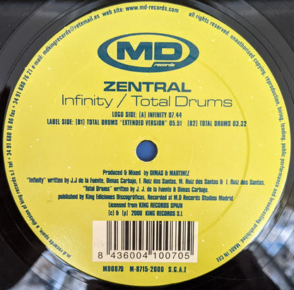 Zentral : Infinity / Total Drums (12")
