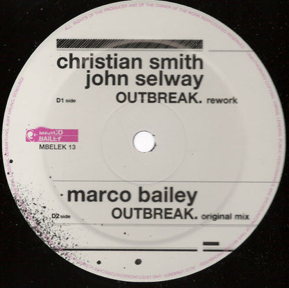 Marco Bailey : Outbreak E.P. (2x12", EP)