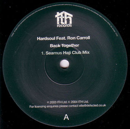 Hardsoul : Back Together (12", Dis)