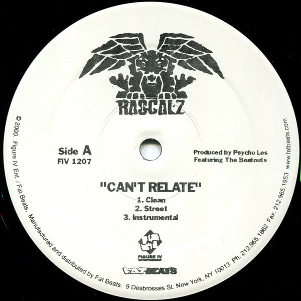 Rascalz : Cant Relate (12")