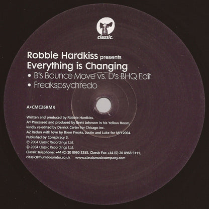 Robbie Hardkiss : Everything Is Changing (12")