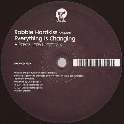 Robbie Hardkiss : Everything Is Changing (12")