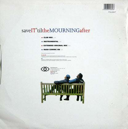 Shut Up & Dance : Save It 'Til The Mourning After (12")