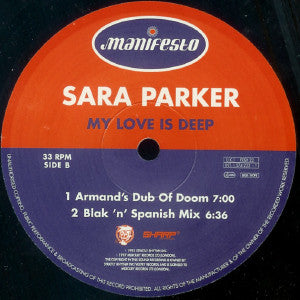 Sara Parker : My Love Is Deep (12")