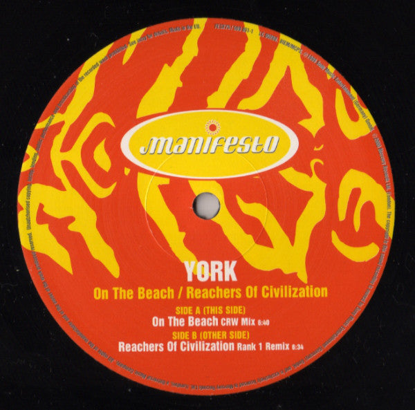 York : On The Beach / Reachers Of Civilization (12", Single)