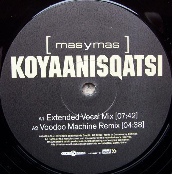 Mas Y Mas : Koyaanisqatsi (12")