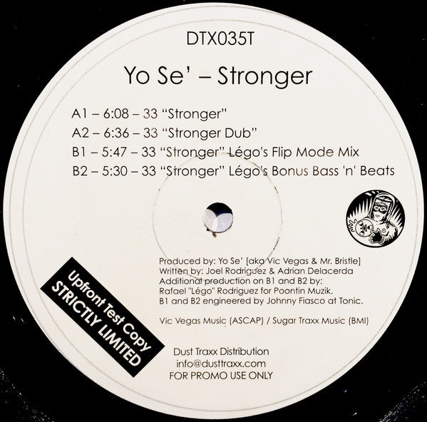 Yo Se' : Stronger (12", TP)