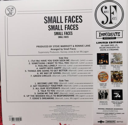 Small Faces : Small Faces (LP, Album, Mono, Ltd, RE, Whi)