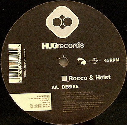 Rocco & Heist : Silent Sorrow / Desire (12")