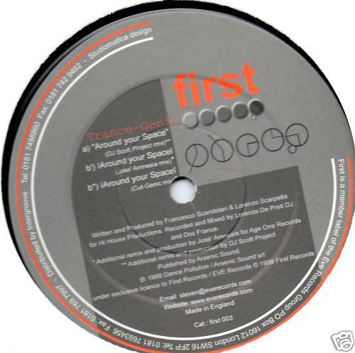 Trance-Genic : Around Your Space (12")