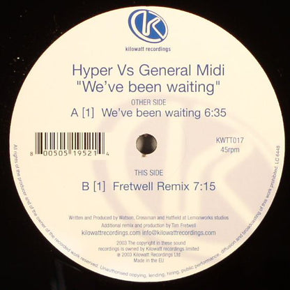 Hyper* Vs General Midi : We've Been Waiting (12")