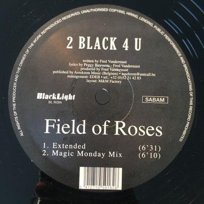 2 Black 4 U : Field Of Roses (12")