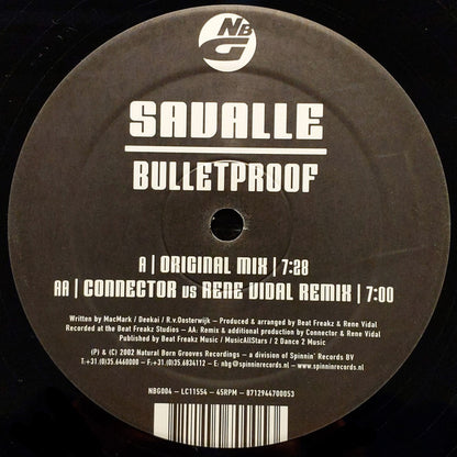 Savalle : Bulletproof (12")