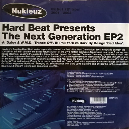 Daley* & W.M.D. / Phil York Vs. Dark By Design : Hard Beat Presents The Next Generation EP2 (12", EP)
