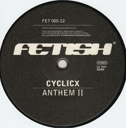 Cyclicx : Anthem II (12")