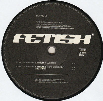 Cyclicx : Anthem II (12")