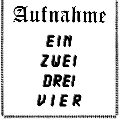 Aufnahme : Ein, Zwei, Drei, Vier (12")