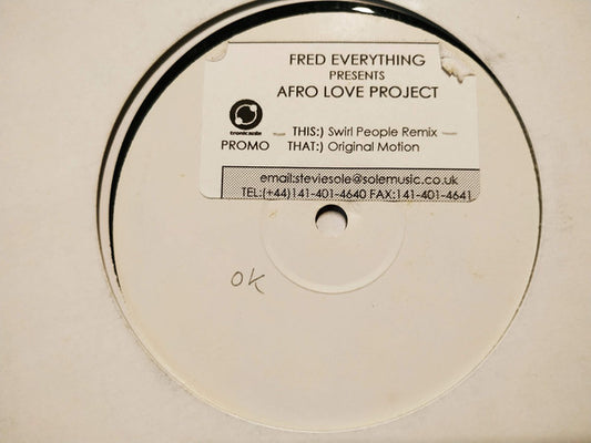 The Afro Love Project : One Love (Swirl People Remixes) (12", W/Lbl, Sti)