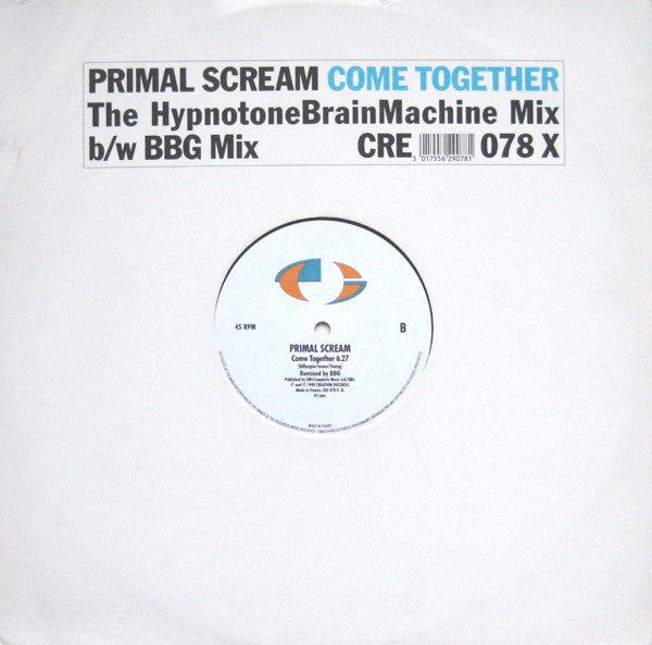 Primal Scream : Come Together (12", Single, Mono)