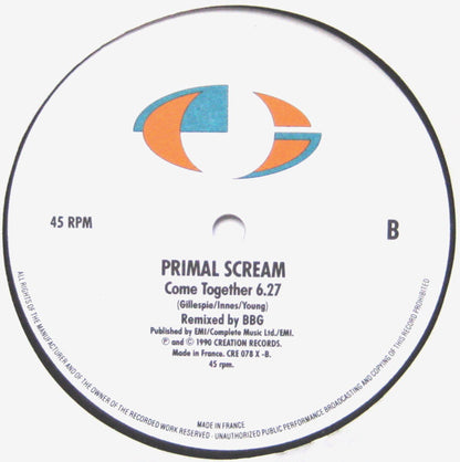 Primal Scream : Come Together (12", Single, Mono)